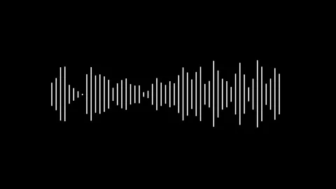 Audio waveform animation, music visualizer effect, smooth audio visualizer. Stock Footage 321678927