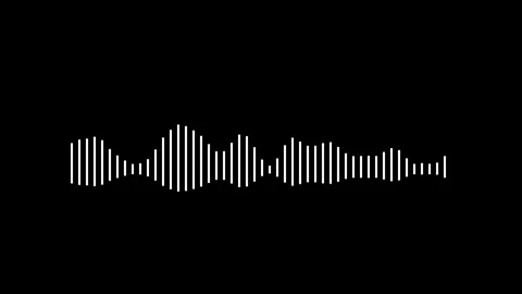 Audio waveform animation, music visualizer effect, smooth audio visualizer. Stock Footage 321678948