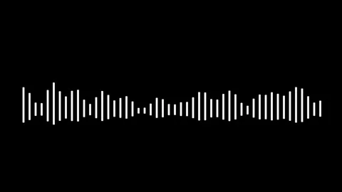 Audio waveform animation, music visualizer effect, smooth audio visualizer. Stock Footage 321678955