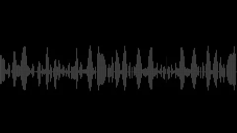 Audio waveform animation, music visualizer effect, smooth audio visualizer. Stock Footage 321679009