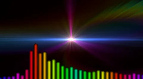 Audio waveform concept with beautiful lights background  (30 seconds) 库存影片 68585277