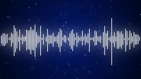 Audio Waveform Equalizer Animation with Particles Background Stock-Footage 311716222
