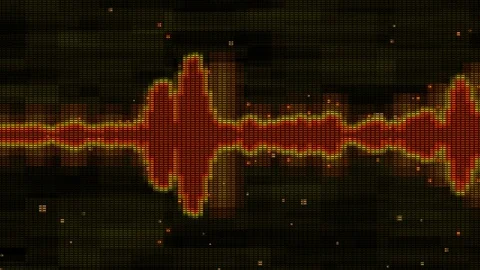 Audio waveform equalizer Video stock 114069607