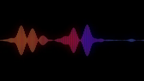 Audio waveform equalizer loop animation. Music or sound level spectrum bar Vidéo 158682048