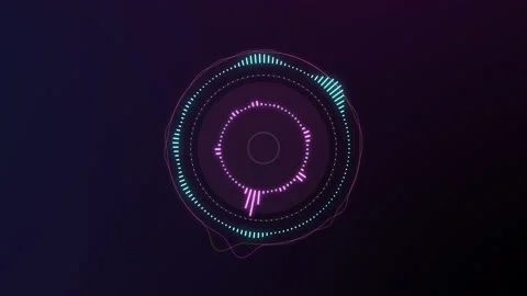 Audio waveform equalizer loop animation. Music or sound level spectrum bar Vidéo 158696037