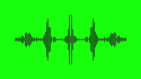 Audio waveform frequency Video stock 189202010