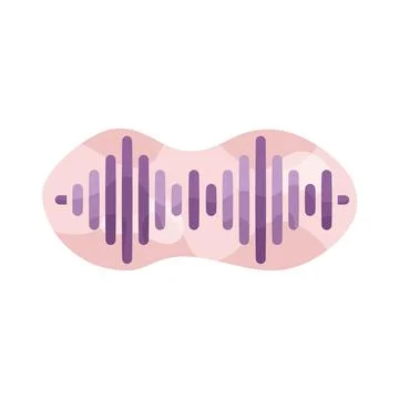 Audio waveform Stock Illustration
