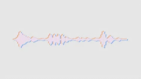 Audio-waveform loop Stock Footage 219809640