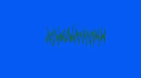 Audio Waveform Loop:  + Matte Video stock 36041961