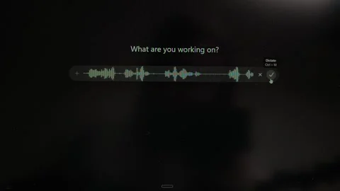 Audio waveform moves in artificial intelligence chat during voice prompt in.. Stock Footage 334336271