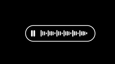 Audio Waveform Player Widget Equalizer Animation Loop Stock Footage 341993561