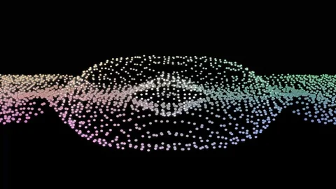 Audio waveform simulation Video stock 86201620