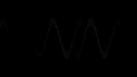Audio Waveform Sound Wave Animation Loop 4K Stockbeeldmateriaal 347627632