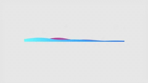 Audio waveform spectrum with alpha channel, Digital audio reactor spectrum Stock Footage 265210016