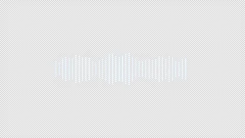 Audio waveform spectrum animation. Audio sound waves animation Stock Footage 312266111