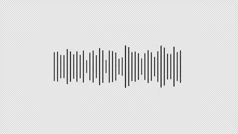 Audio waveform spectrum animation. Audio sound waves animation Stock Footage 312266112
