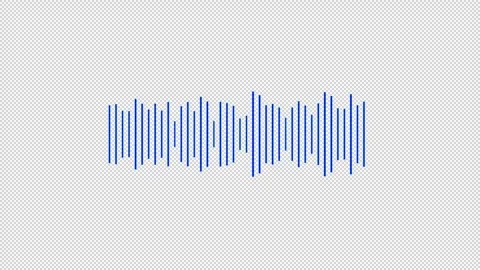 Audio waveform spectrum animation. Audio sound waves animation Stock Footage 312266116