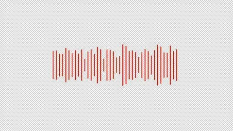 Audio waveform spectrum animation. Audio sound waves animation Stock Footage 312266117