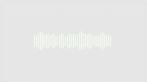 Audio waveform spectrum animation. Audio sound waves animation Stock Footage 312266120