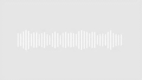 Audio waveform spectrum animation. Audio sound waves animation Stock Footage 312266122