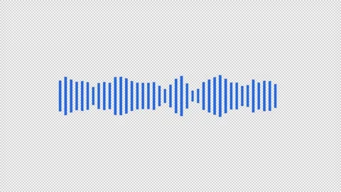 Audio waveform spectrum animation. Audio sound waves animation Stock Footage 312266126