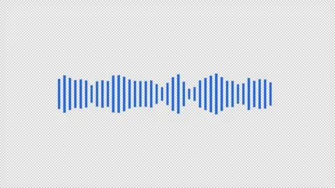 Audio waveform spectrum animation. Audio sound waves animation Stock Footage 312266129