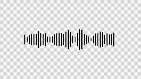 Audio waveform spectrum animation. Audio sound waves animation Stock Footage 312266133