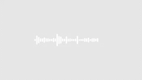 Audio waveform spectrum animation. Line audio wave visualization voice reco.. Stock Footage 316826012