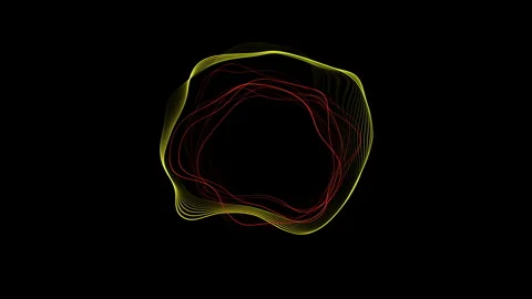 Audio Waveform Spectrum Loop Animation Sound Visualizer Equalizer animaiton 스톡 동영상 265643315