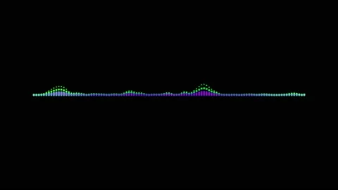 Audio Waveform Visualization Animation Stock Footage 197660231