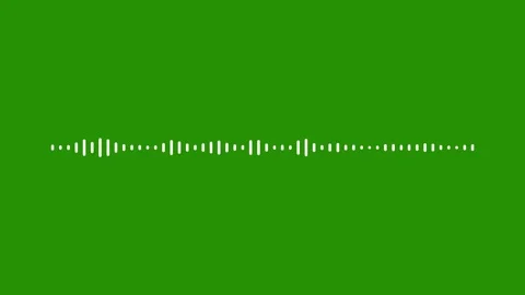 Audio waveform visualizer animation, white sound wave spectrum on a black backgr 動画素材 341567246