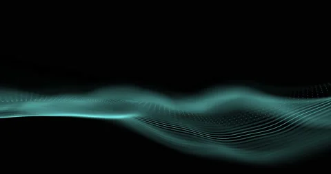 Audio wavefrom. Abstract music waves oscillation. Futuristic sound wave Vidéo 135795104