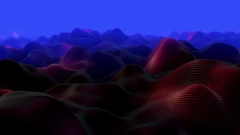 Audio Waves Landscape 스톡 동영상 262738720