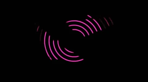 Audio Waves Ultra Pink 스톡 동영상 56019170