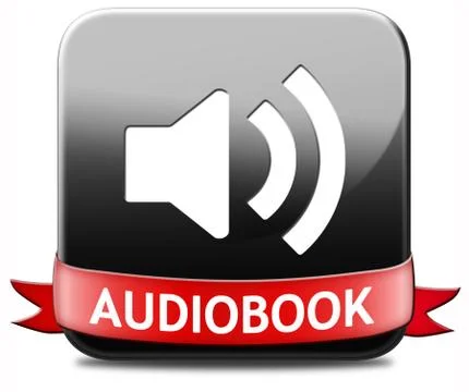 Audiobook button Illustrazione stock