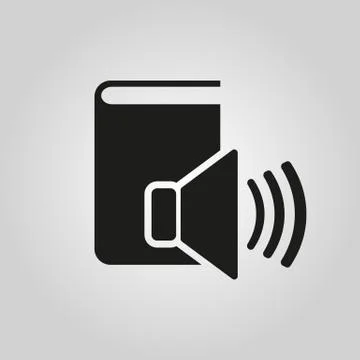 Audiobook icon. vector design. Library symbol. web. graphic. JPG. AI. app. logo Stock Illustration