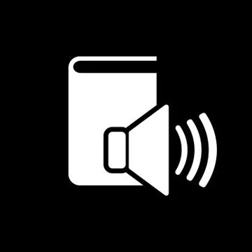 Audiobook icon. vector design. Library, Audiobook symbol. web. graphic. JPG. AI Free Stock Illustration