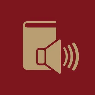 Audiobook icon. vector design. Library, Audiobook symbol. web. graphic. JPG. AI Stock Illustration