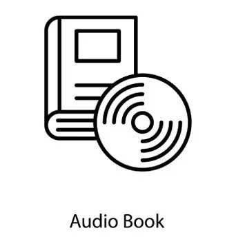 Audiobook line icon vector イラスト素材