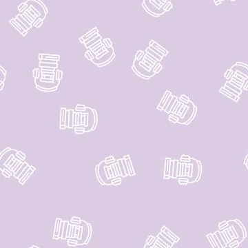 Audiobook for listen line seamless pattern Stock Illustration