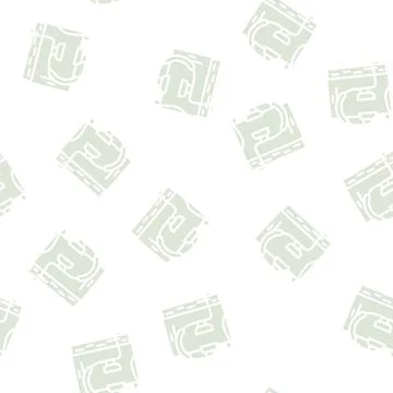 Audiobook for self study glyph vector seamless pattern 스톡 일러스트