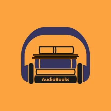 Audiobooks logo Stock Illustration