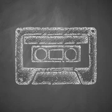 Audiocassette icon Stock Illustration