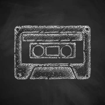 Audiocassette icon Stock Illustration