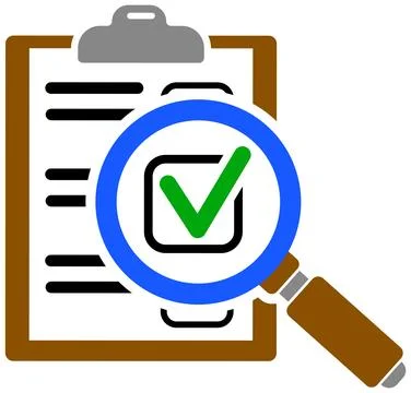 Audit and Test Flat Icon Set Ilustração Stock