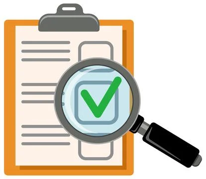Audit and Test Flat Icon Set Illustrazione stock