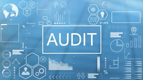 Audit, Animated Typography Video stock 116352886