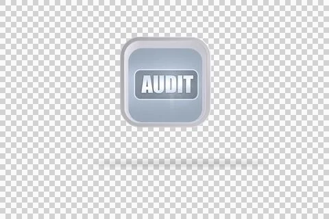 Audit banner on abstract screen Stockillustratie