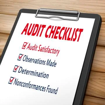 Audit checklist clipboard Stock Illustration