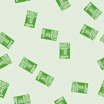 Audit checklist glyph vector seamless pattern Stock Illustration